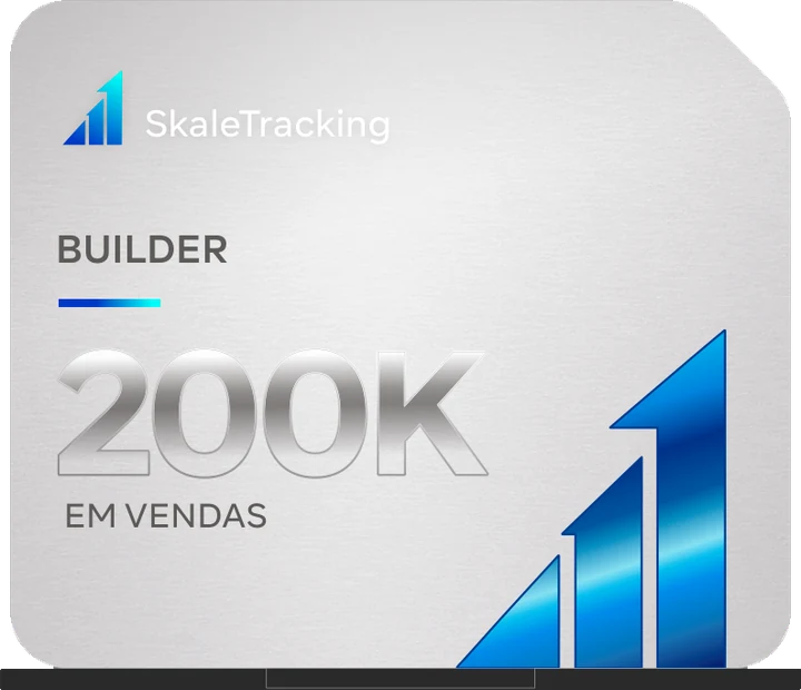 Troféu Builder, gema Prata, entregue ao cruzar R$ 200 mil em vendas