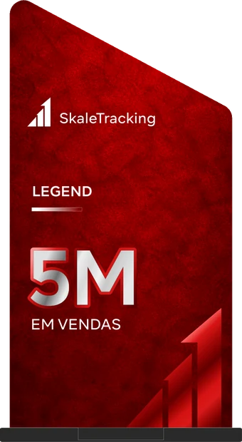 Troféu Legend, gema Rubi, entregue ao cruzar R$ 5 milhões em vendas